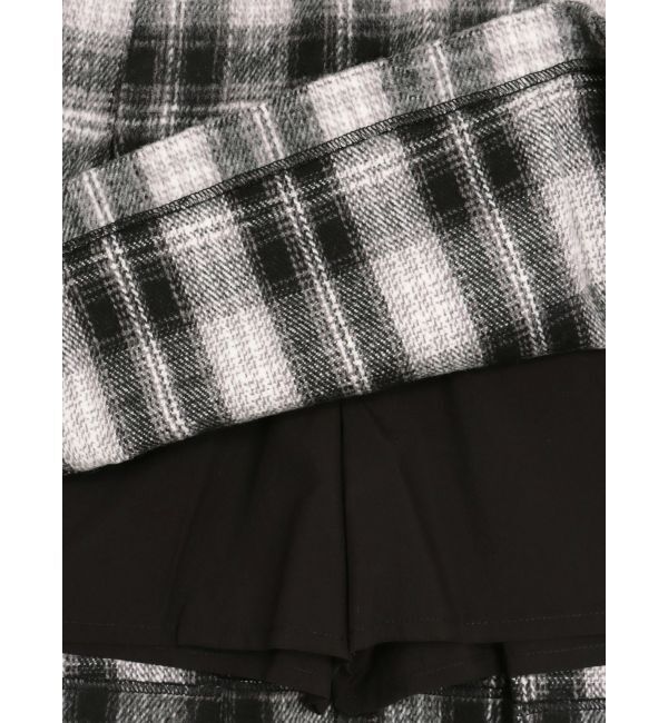 CALNAMUR「サイドデザインプリーツミニスカート」|スカート|