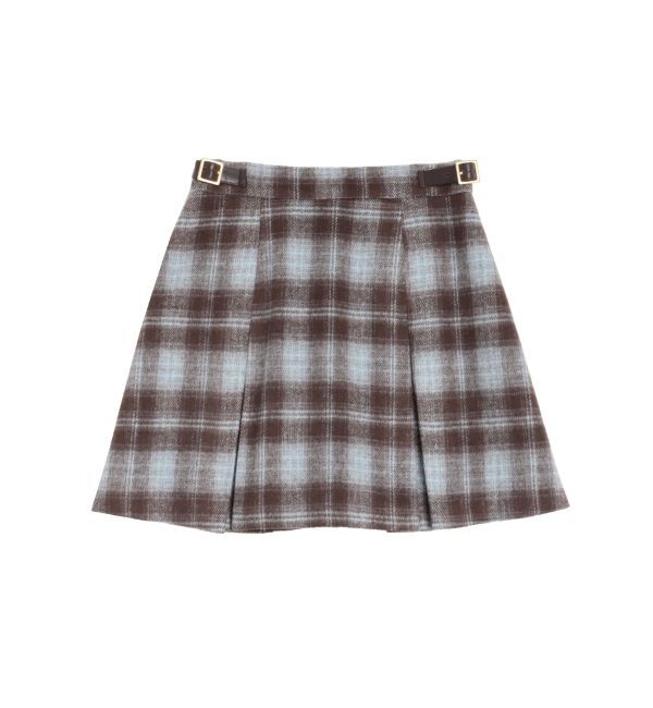 CALNAMUR「サイドデザインプリーツミニスカート」|スカート|