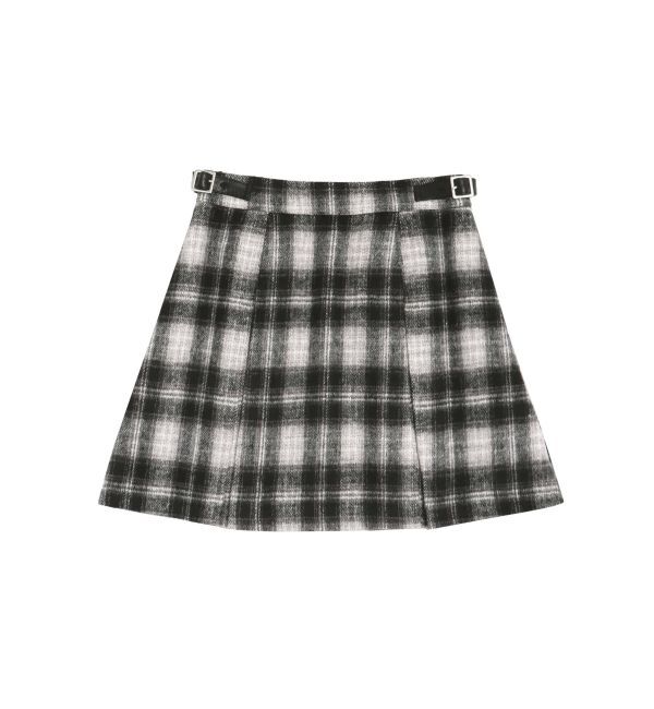 CALNAMUR「サイドデザインプリーツミニスカート」|スカート|