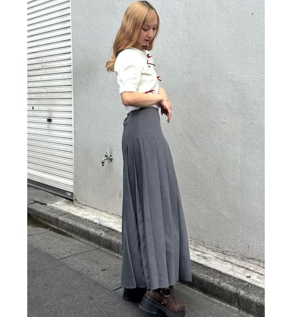 CALNAMUR「ランダムプリーツロングＳＫ」|スカート|