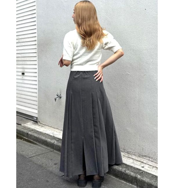 CALNAMUR「ランダムプリーツロングＳＫ」|スカート|
