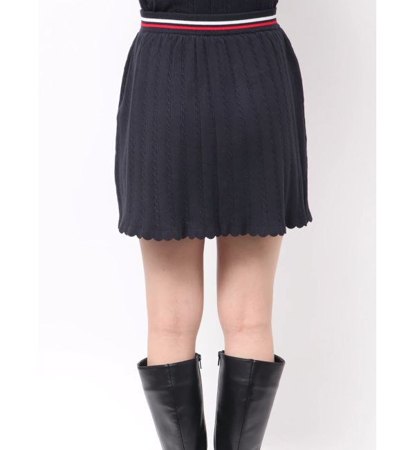 CALNAMUR「ミニケーブルラインニットスカート」|スカート|