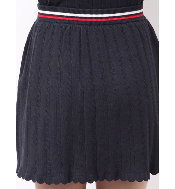 CALNAMUR「ミニケーブルラインニットスカート」|スカート|