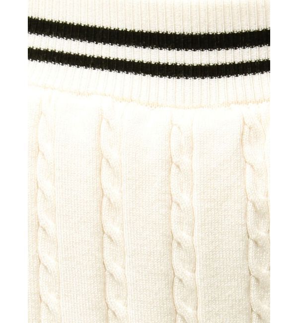 CALNAMUR「ミニケーブルラインニットスカート」|スカート|