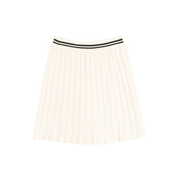 CALNAMUR「ミニケーブルラインニットスカート」|スカート|