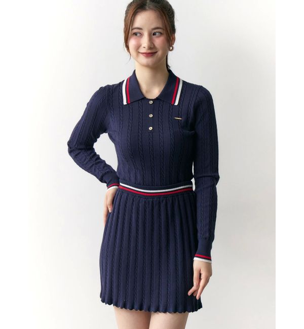 CALNAMUR「ミニケーブルラインニットスカート」|スカート|