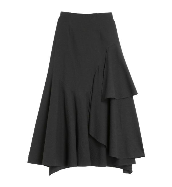 ELENDEEK「SEER SUCKER ASYMMETRY SK」|スカート|