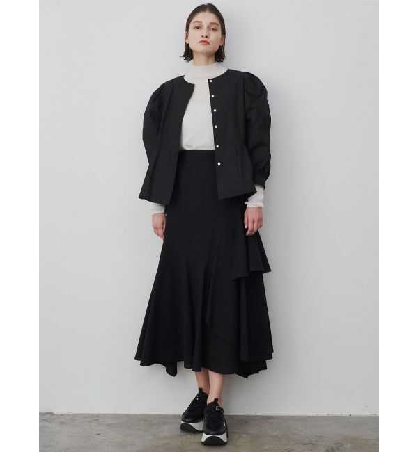 ELENDEEK「SEER SUCKER ASYMMETRY SK」|スカート|