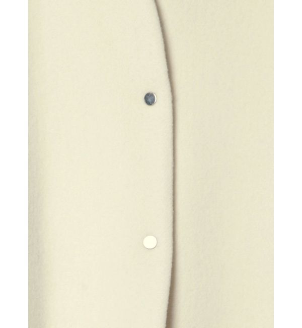 ELENDEEK「FORM SHORT WOOL CT」|ノーカラーコート|