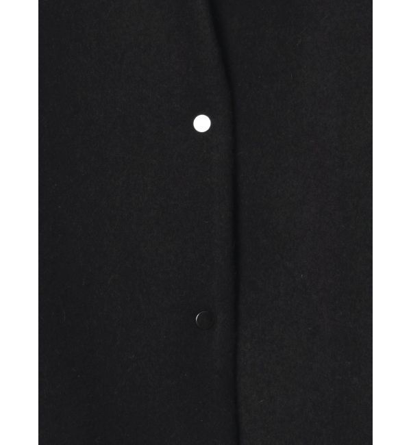 ELENDEEK「FORM SHORT WOOL CT」|ノーカラーコート|