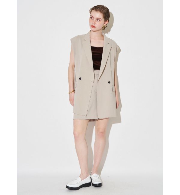 ELENDEEK「VELOUR PAD TANK」|タンクトップ|