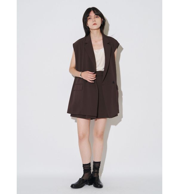 ELENDEEK「VELOUR PAD TANK」|タンクトップ|