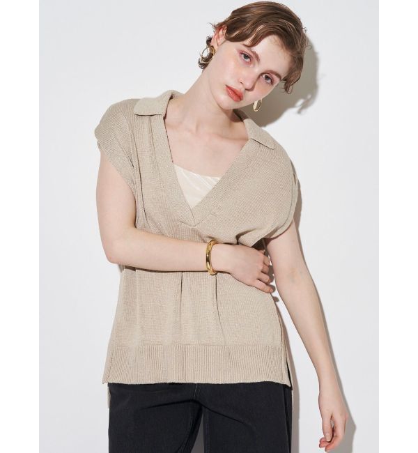 ELENDEEK「VELOUR PAD TANK」|タンクトップ|