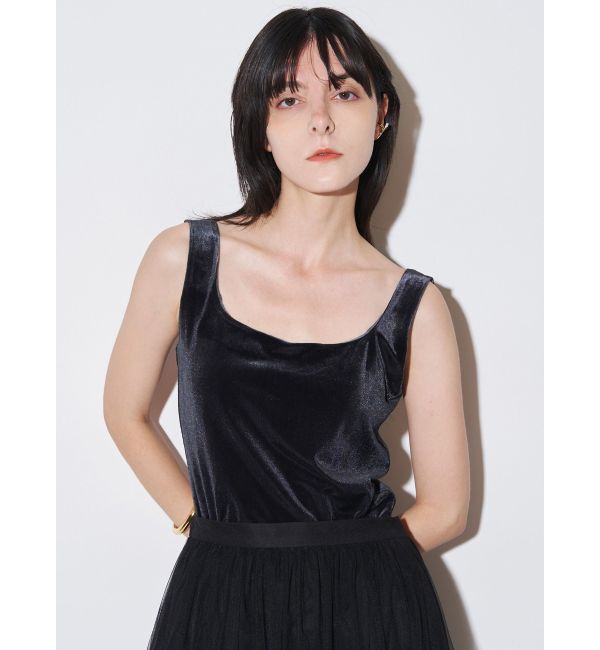 ELENDEEK「VELOUR PAD TANK」|タンクトップ|