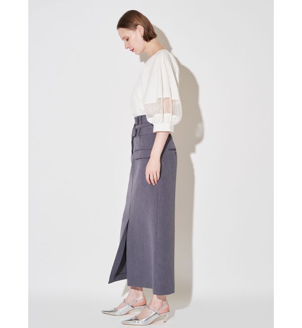 ELENDEEK「DOUBLE BELT SK」|スカート|