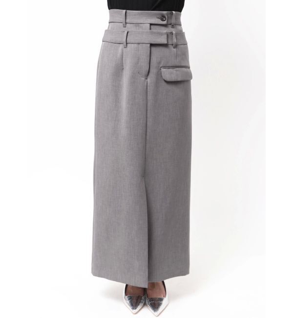 ELENDEEK「DOUBLE BELT SK」|スカート|