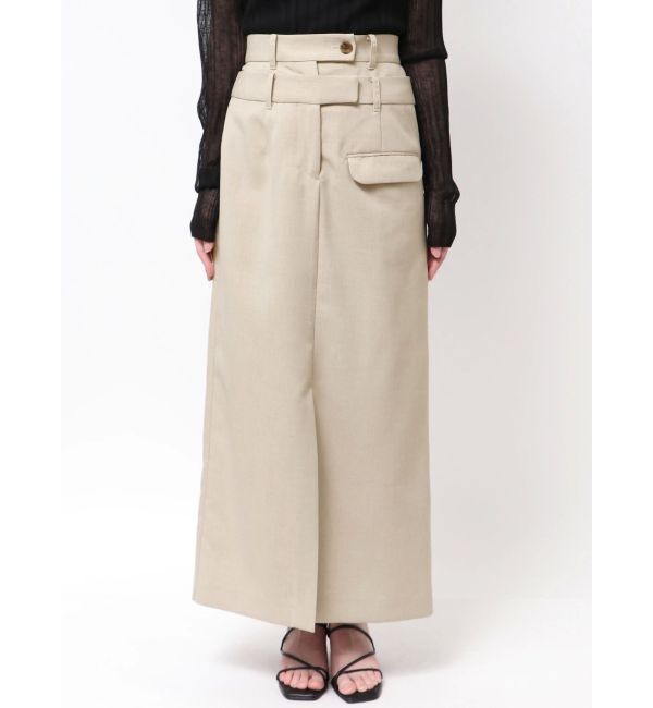 ELENDEEK「DOUBLE BELT SK」|スカート|