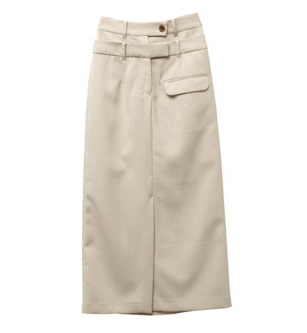 ELENDEEK「DOUBLE BELT SK」|スカート|