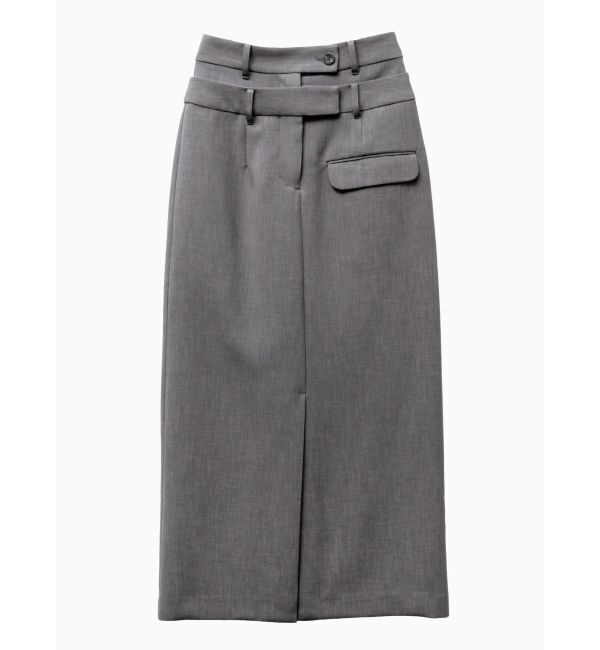 ELENDEEK「DOUBLE BELT SK」|スカート|