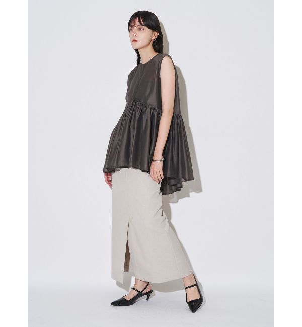 ELENDEEK「DOUBLE BELT SK」|スカート|