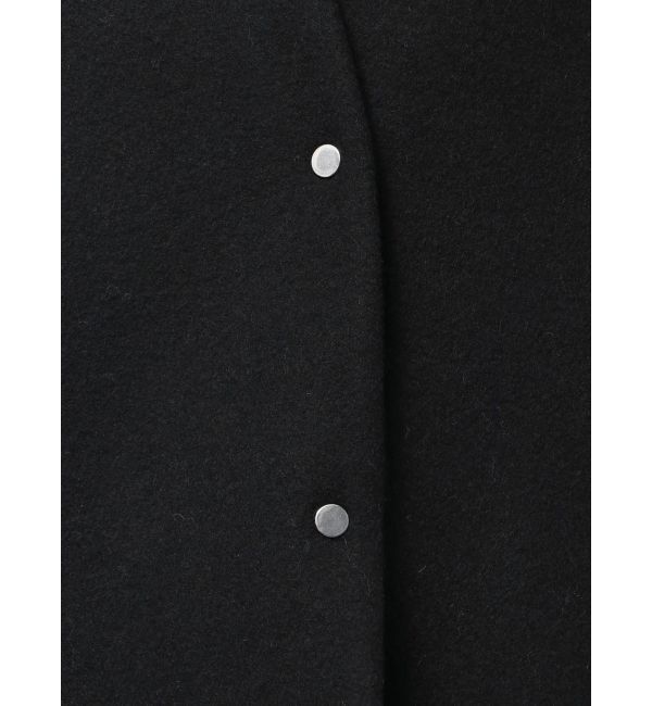 ELENDEEK「FORM SHORT WOOL CT」|ノーカラーコート|