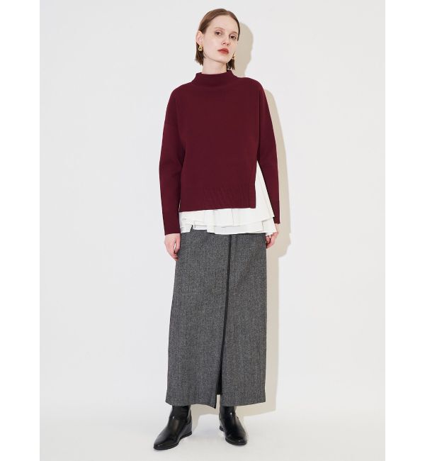 ELENDEEK「PIPING WRAP SK」|スカート|