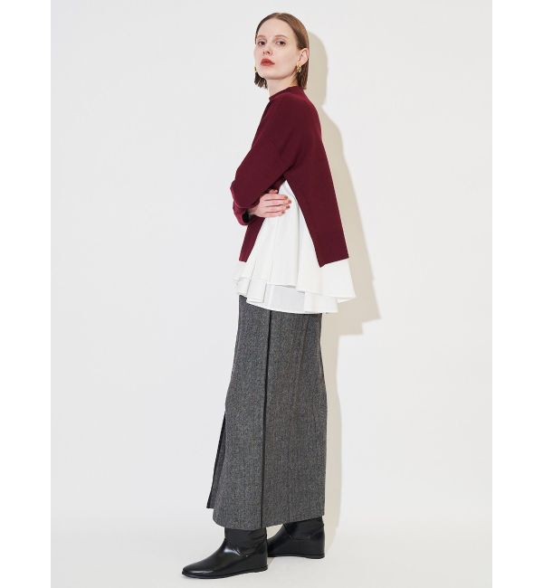 ELENDEEK「PIPING WRAP SK」|スカート|