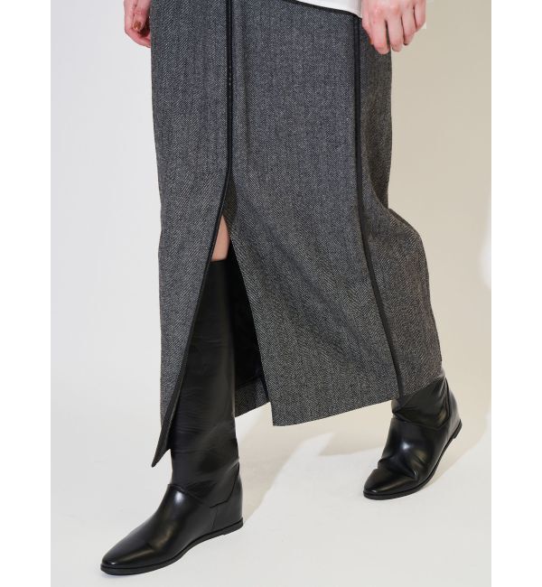 ELENDEEK「PIPING WRAP SK」|スカート|