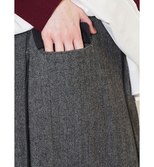 ELENDEEK「PIPING WRAP SK」|スカート|