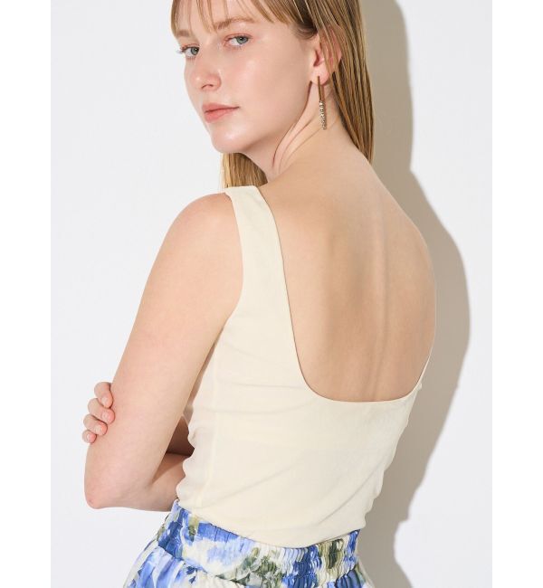 ELENDEEK「FROCKY TULLE PAD TANK」|タンクトップ|