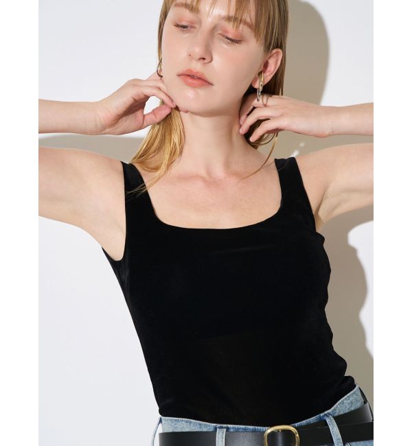 ELENDEEK「FROCKY TULLE PAD TANK」|タンクトップ|