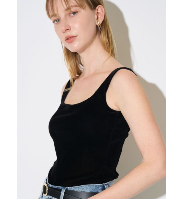 ELENDEEK「FROCKY TULLE PAD TANK」|タンクトップ|