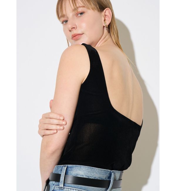 ELENDEEK「FROCKY TULLE PAD TANK」|タンクトップ|