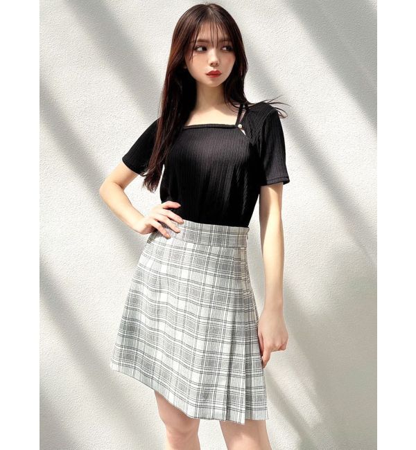 RESEXXY「サイドプリーツミニスカート」|スカート|