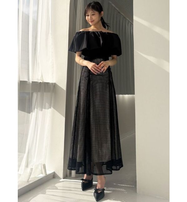 RESEXXY「ギャザーレースフレアスカート」|スカート|