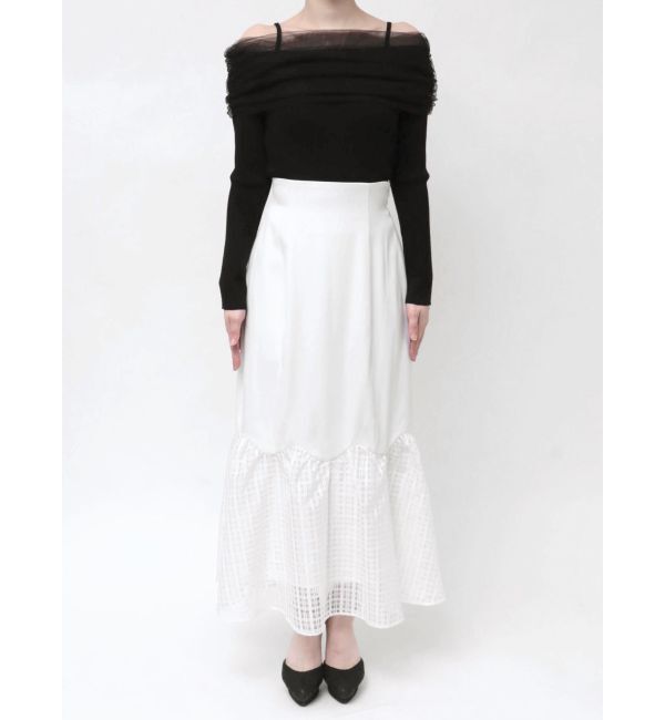 RESEXXY「スカラップ切替えフレアスカート」|スカート|