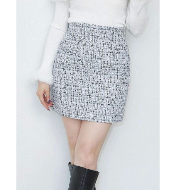 MERCURYDUO「【セットアップ着用可】ツイードミニスカート」|スカート|