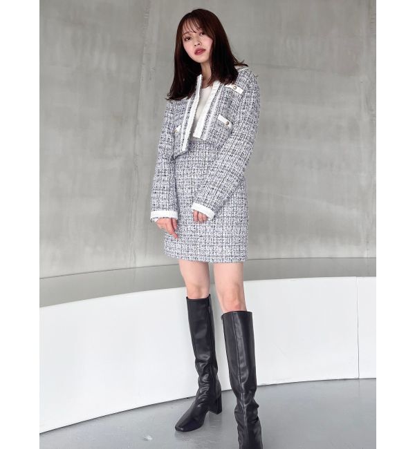 MERCURYDUO「【セットアップ着用可】ツイードミニスカート」|スカート|