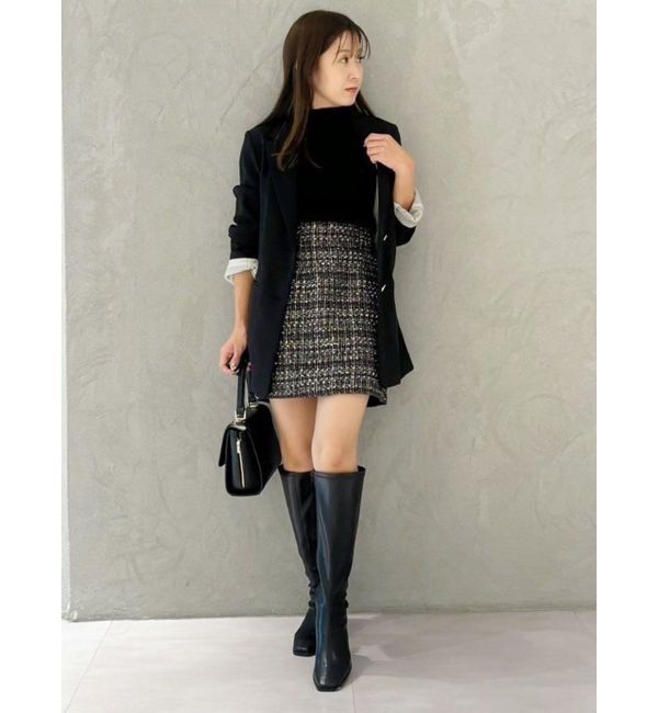 MERCURYDUO「【セットアップ着用可】ツイードミニスカート」|スカート|