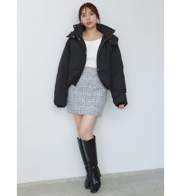 MERCURYDUO「【セットアップ着用可】ツイードミニスカート」|スカート|