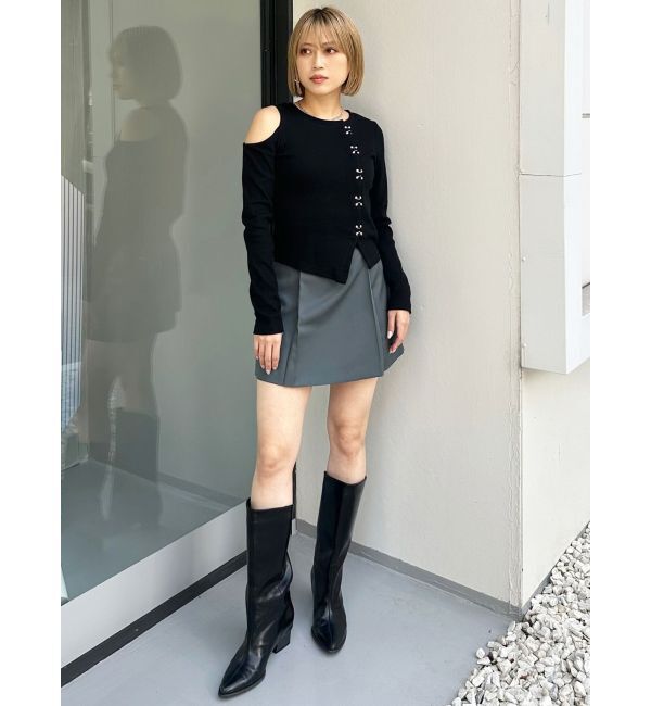 MURUA「サイドファスナーミニスカート【セットアップ着用可】」|スカート|