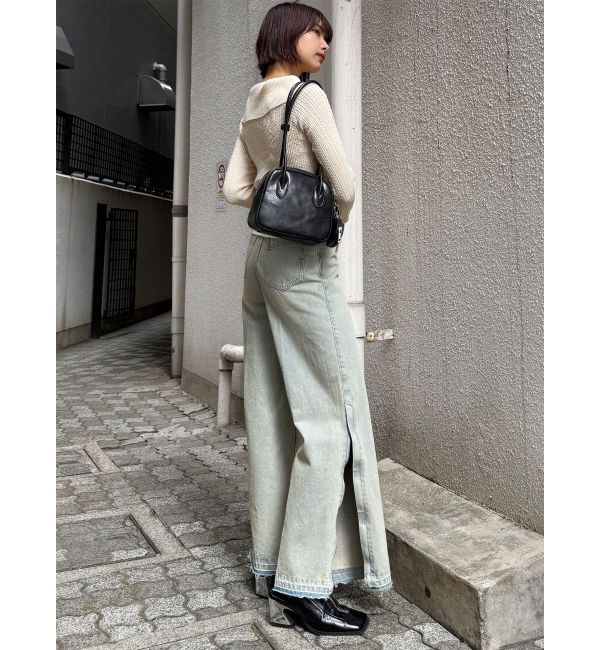 MURUA「サイドZIPスリットワイドデニム【セットアップ着用可】」|デニム|