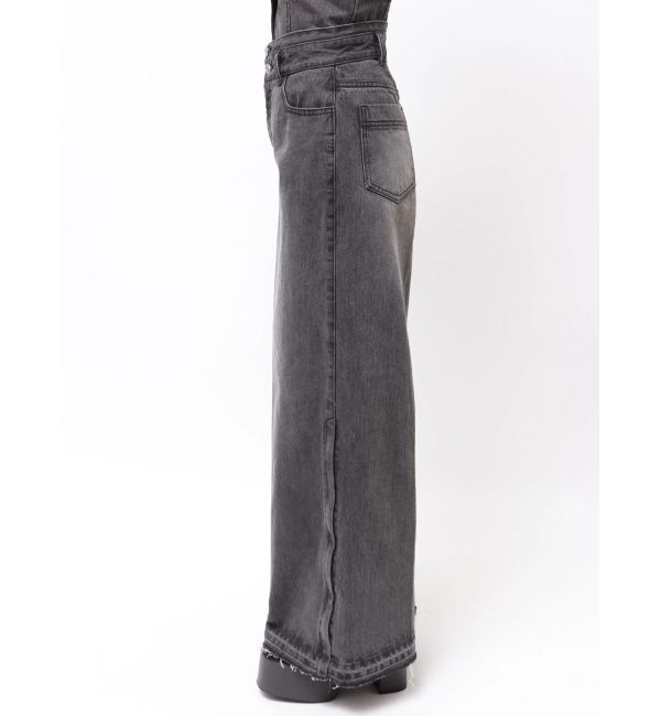 MURUA「サイドZIPスリットワイドデニム【セットアップ着用可】」|デニム|