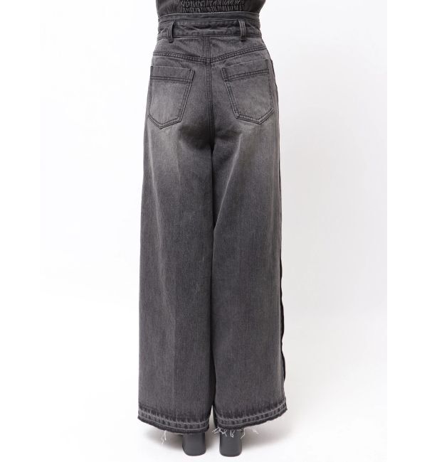 MURUA「サイドZIPスリットワイドデニム【セットアップ着用可】」|デニム|