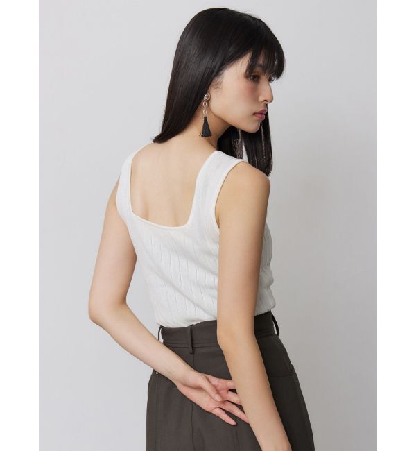 MURUA「ランダムガーターニットタンク」|ニット・セーター|