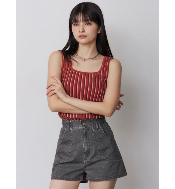 MURUA「ランダムガーターニットタンク」|ニット・セーター|