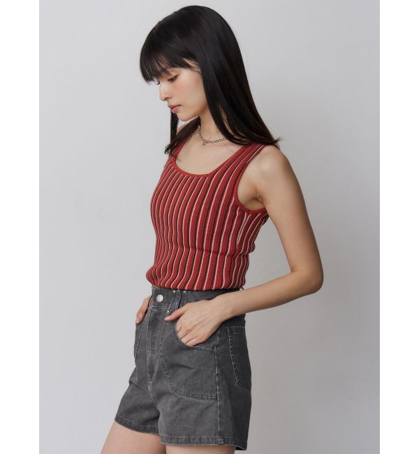 MURUA「ランダムガーターニットタンク」|ニット・セーター|