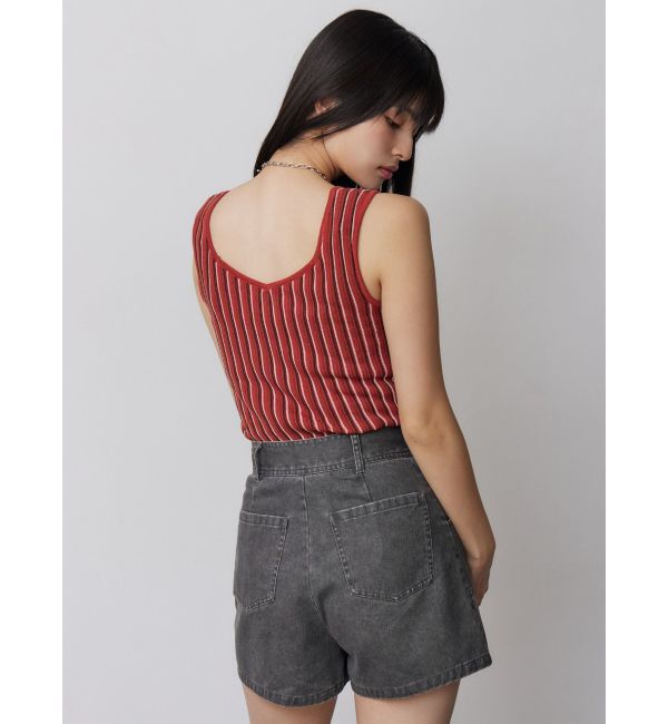 MURUA「ランダムガーターニットタンク」|ニット・セーター|