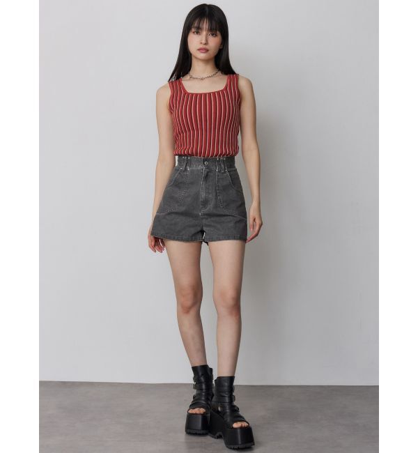 MURUA「ランダムガーターニットタンク」|ニット・セーター|