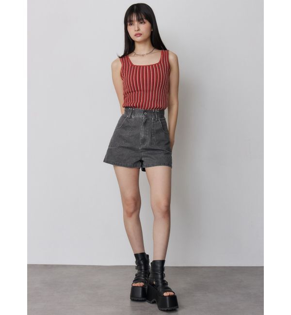 MURUA「ランダムガーターニットタンク」|ニット・セーター|